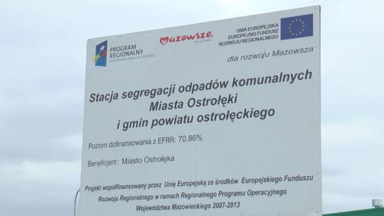 Stacja segregacji odpadów komunalnych w Ostrołęce