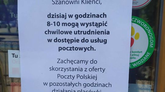 Strajk ostrzegawczy Poczty Polskiej przeprowadzony także w Łomży
