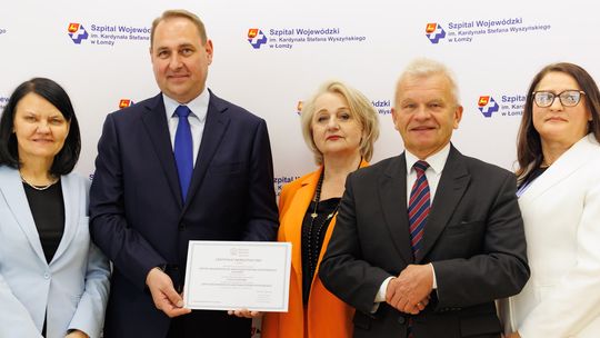 Szpital wojewódzki w Łomży z certyfikatem akredytacyjnym - [VIDEO]