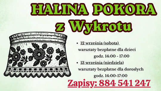 Tradycyjny haft myszyniecki – bezpłatne warsztaty w Skansenie Kurpiowskim w Nowogrodzie