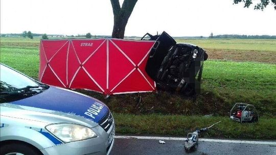 Tragedia na drodze do Kolna. Nie żyją 2 osoby