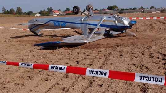 Twarde lądowanie koło Szczepankowa - FOTO