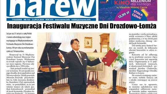 Tygodnik Narew 733 Trwa Międzynarodowy Festiwal Muzyczne Dni Drozdowo-Łomża