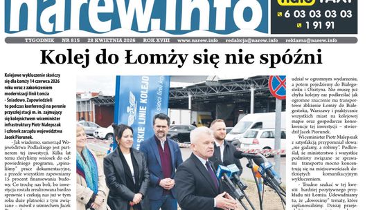 Tygodnik Narew 815 - 28 kwietnia 2026 roku