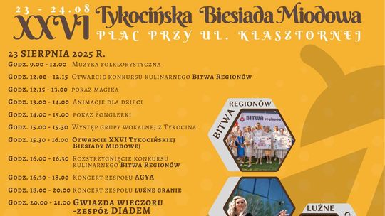 Tykocin ponownie stanie się sercem miodowego świętowania!