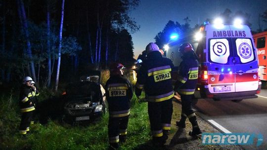 Uciekał przed łosiem i znalazł się w rowie - FOTO