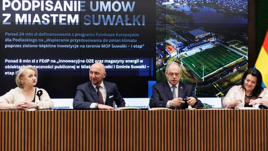 Unijne miliony zmienią Suwałki. Powstaną nowe parki, zieleńce i instalacje OZE [VIDEO]