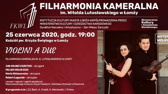 Violini a due u Łomżyńskich Filharmoników