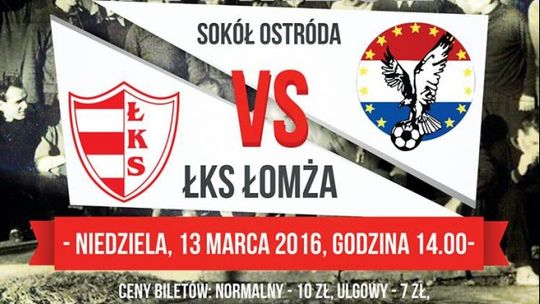 W niedzielę mecz ŁKS Łomża vs Sokół Ostróda 