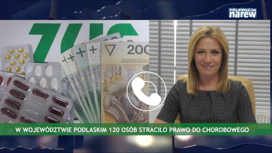 W województwie podlaskim 120 osób straciło prawo do chorobowego [VIDEO]