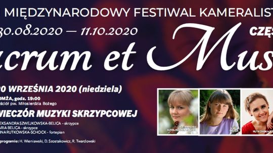 Wieczór muzyki skrzypcowej – XVI Międzynarodowy Festiwal Sacrum et Musica