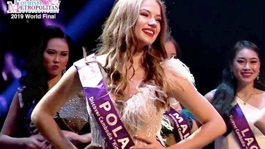Wiktoria Wiśniewska w TOP 10 Miss Tourism Metropolitan International 2019 [VIDEO]