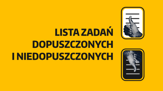 Wstępna lista zadań dopuszczonych i niedopuszczonych do głosowania w BO 2026