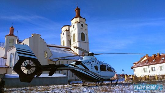 Wylądował śmigłowiec - FOTO i VIDEO