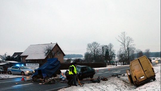 Wypadek w Janowie pod Łomżą - FOTO