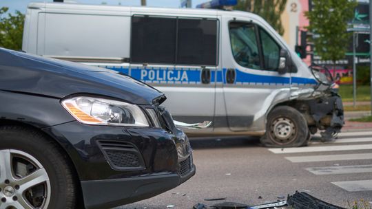 Wypadek z udziałem radiowozu | UTRUDNIENIA