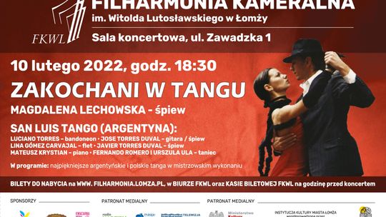 Zakochani w tangu w Filharmonii Kameralnej w Łomży