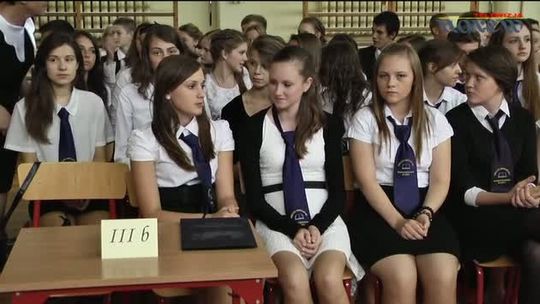 Zakończenie roku szkolnego w Gimnazjum nr 1 w Łomży - VIDEO