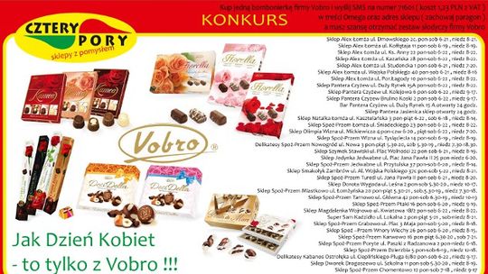 Zapraszamy do słodkiego konkursu z hurtownią Omega i Vobro
