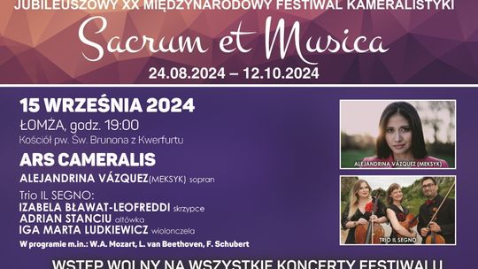 Zaproszenie na kolejny koncert festiwalu "Sacrum et Musica"