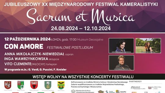 Zaproszenie na Metti una sera oraz festiwalowe postludium Filharmonii Kameralnej w Łomży