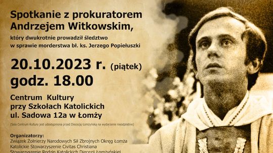 Zaproszenie na spotkanie z prokuratorem Andrzejem Witkowskim [VIDEO]