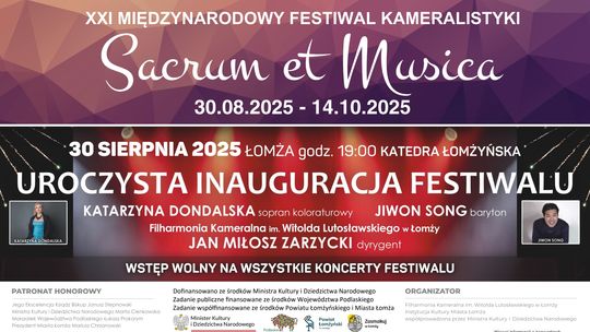 Uroczysta inauguracja XXI Międzynarodowego Festiwalu Kameralistyki „Sacrum et Musica”