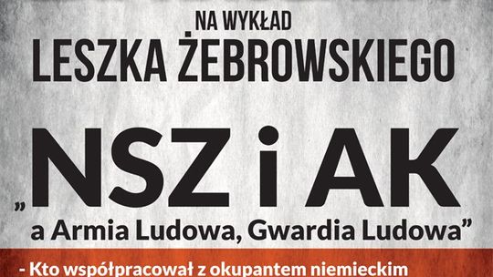 Zaproszenie na wykład Leszka Żebrowskiego