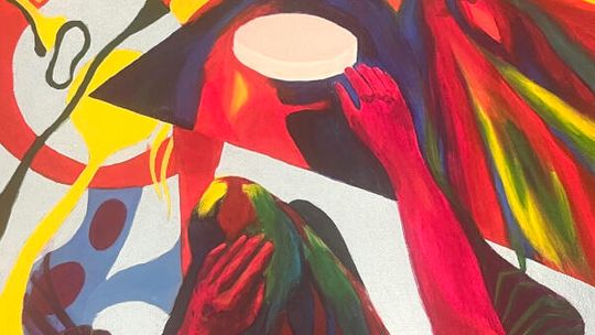 Zaproszenie na wystawę malarstwa Beaty i Mai Przestrzelskich