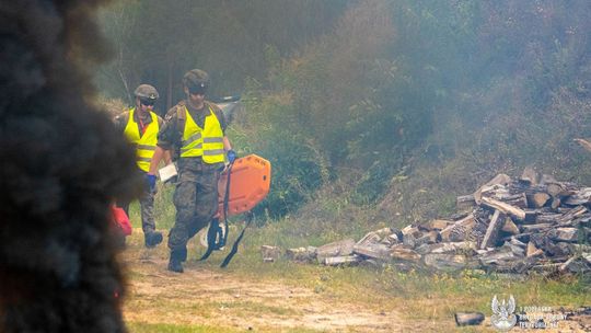 Żołnierze 1 PBOT wzięli udział w mistrzostwach służb mundurowych i paramundurowych województwa podlaskiego w ratownictwie