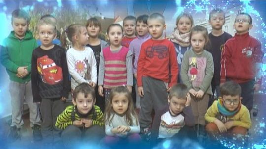 Życzenia dzieci z Przedszkola Jaś i Małgosia w Ostrołęce