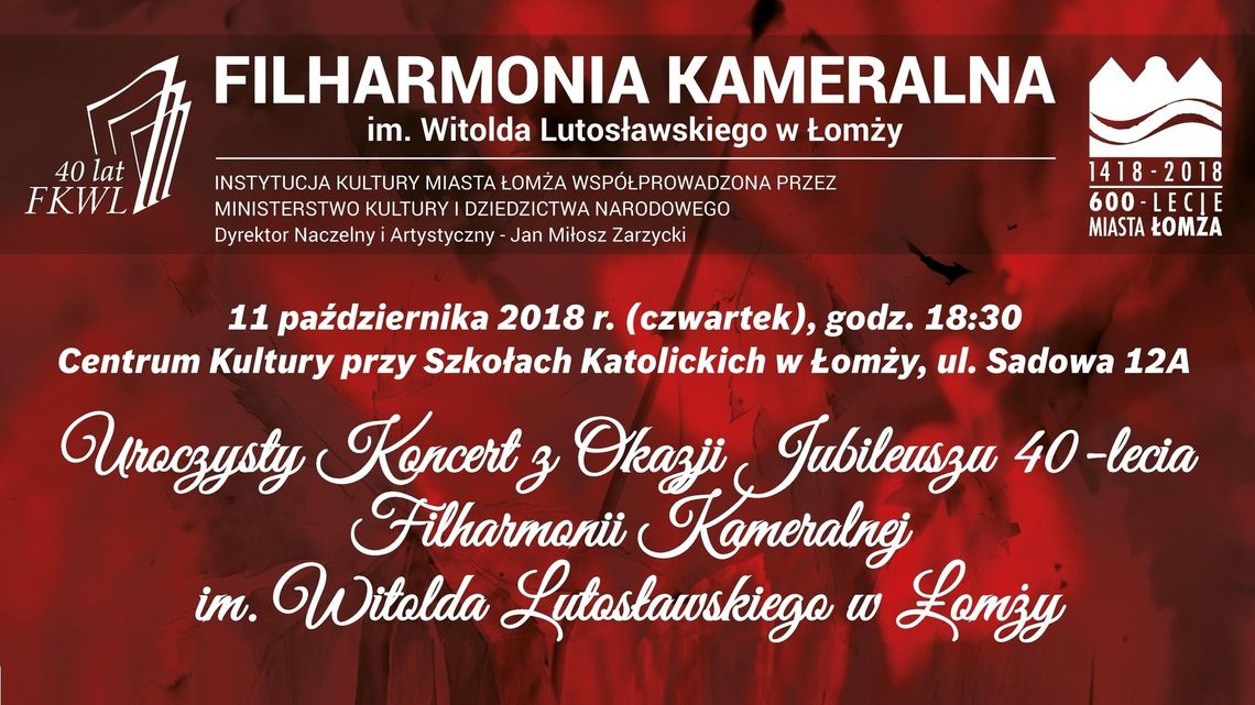 40 urodziny Łomżyńskiej Filharmonii