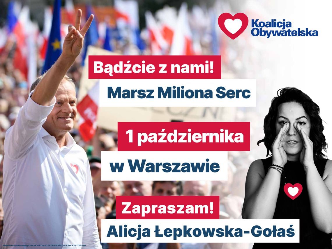 Alicja Łepkowska-Gołaś zaprasza na Marsz Miliona Serc - [VIDEO]