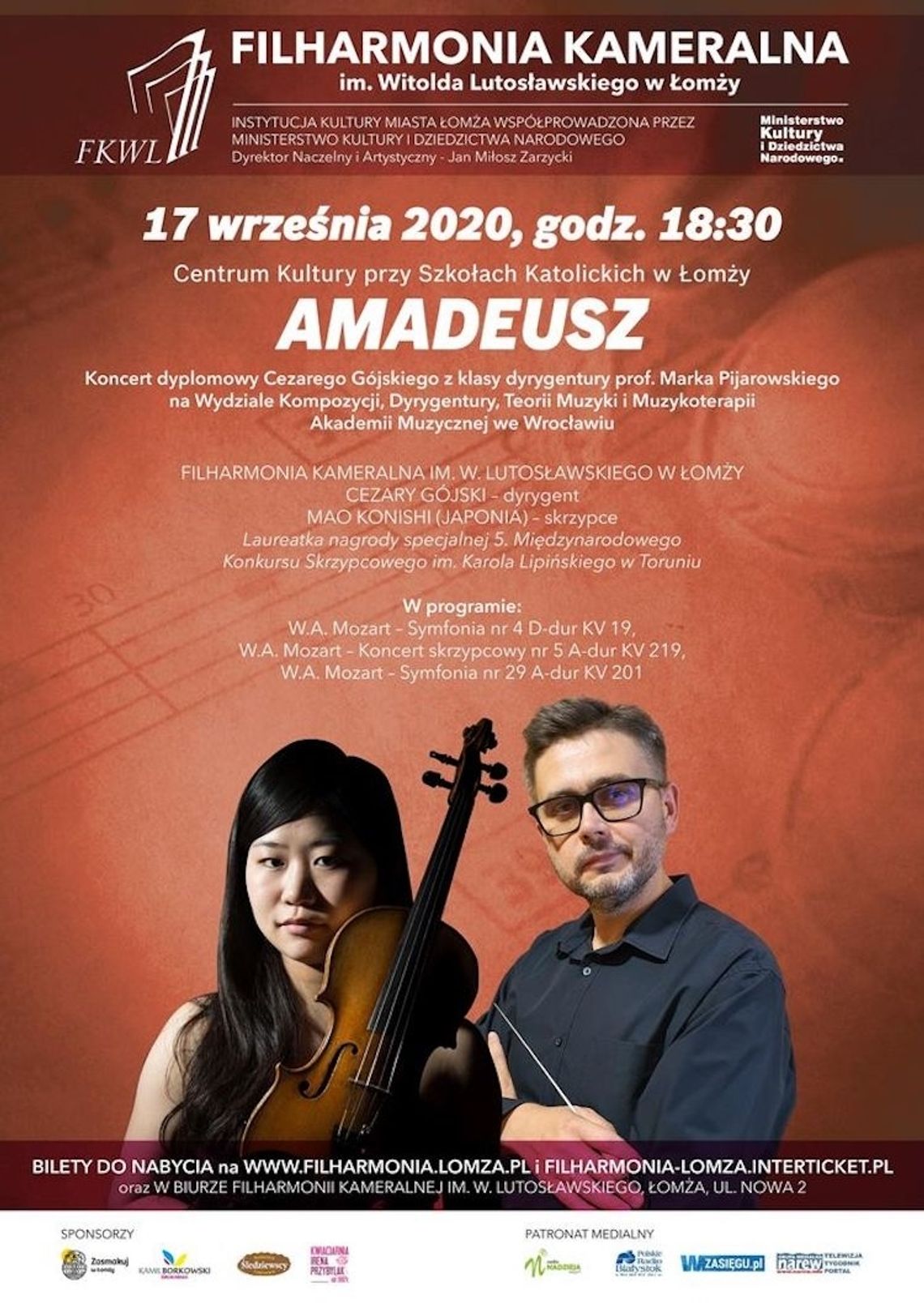 Amadeusz u Łomżyńskich Filharmoników