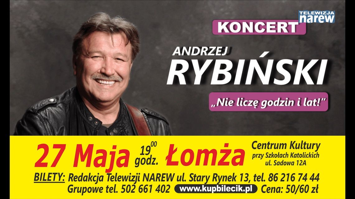 Andrzej Rybiński zaśpiewa w Łomży [VIDEO]  