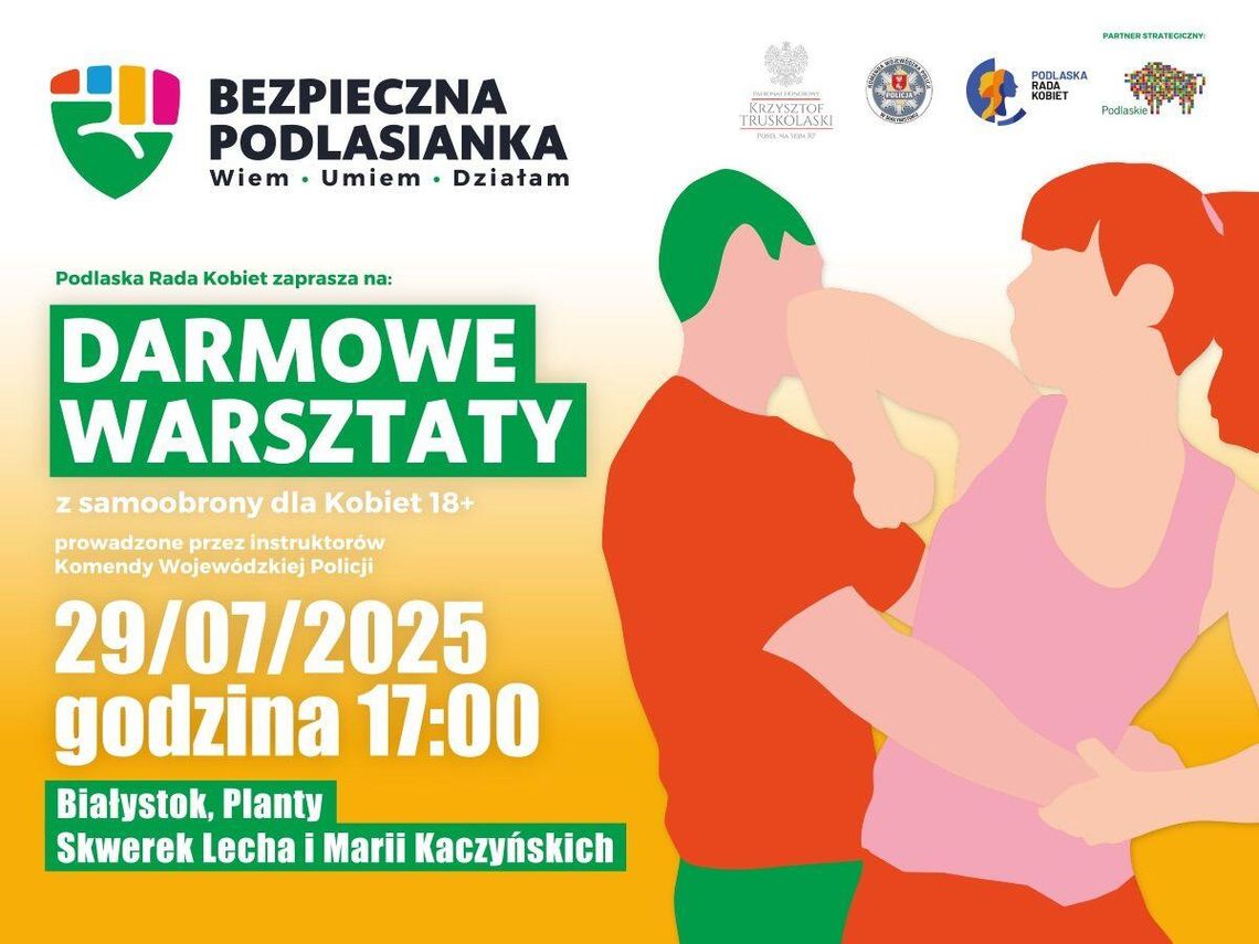 Bezpłatne warsztaty samoobrony dla kobiet w Białymstoku – zmiana lokalizacji w przypadku opadów Bezpłatne warsztaty samoobrony dla kobiet w Białymstoku – zmiana lokalizacji w przypadku opadów