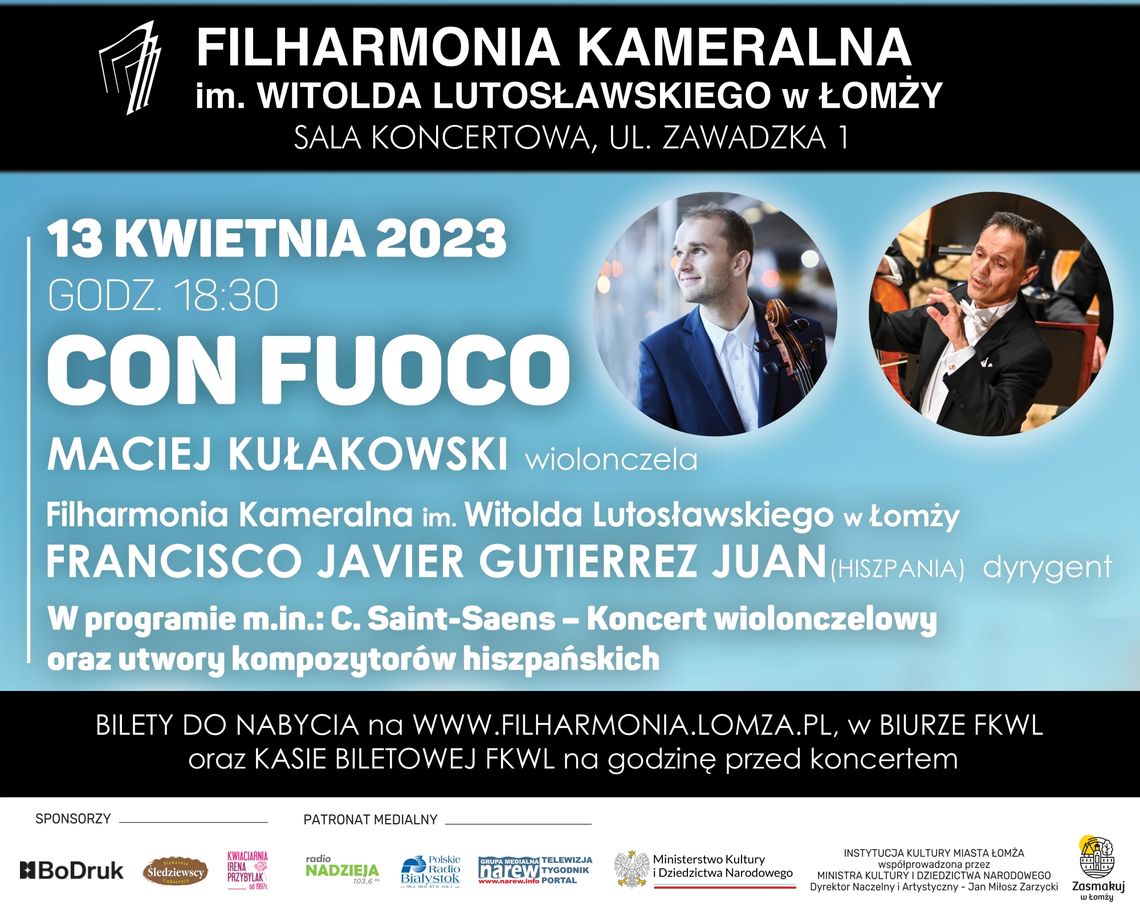 Con fuoco w Filharmonii Kameralnej w Łomży