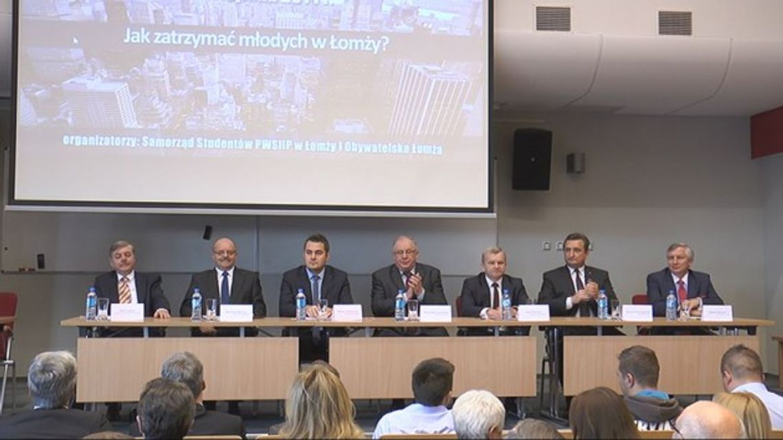 Debata prezydencka w PWSIiP w Łomży. VIDEO