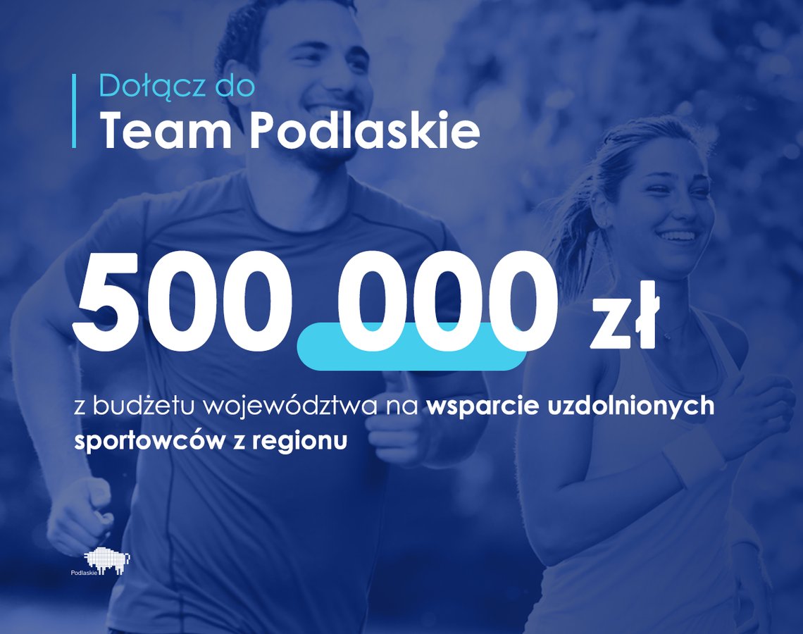 Dołącz do Team Podlaskie. 500 tys. zł dla sportowców z regionu