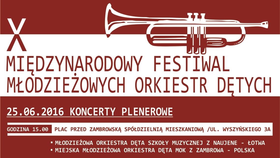 Festiwal Orkiestr Dętych w Zambrowie rusza 25 czerwca