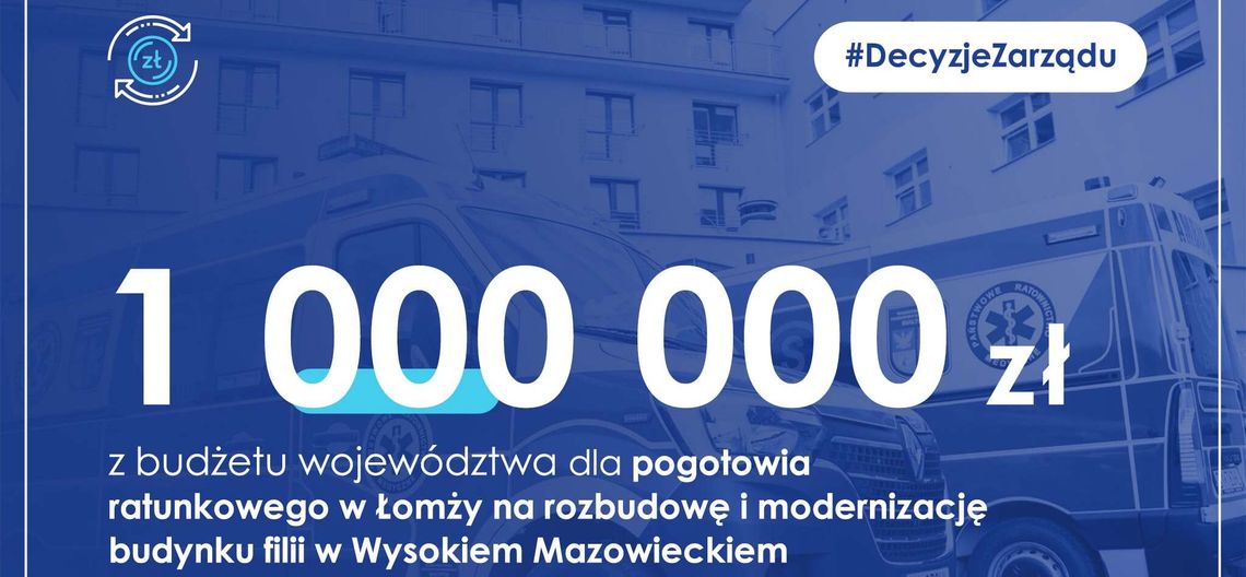 Filia pogotowia ratunkowego w Wysokiem Mazowieckiem będzie zmodernizowana