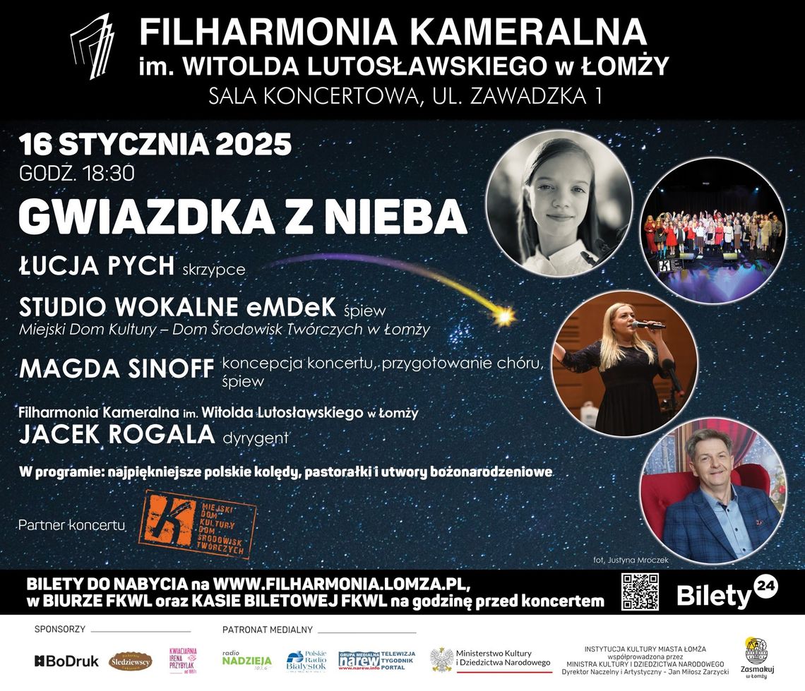 "Gwiazdka z nieba" w Filharmonii Kameralnej w Łomży