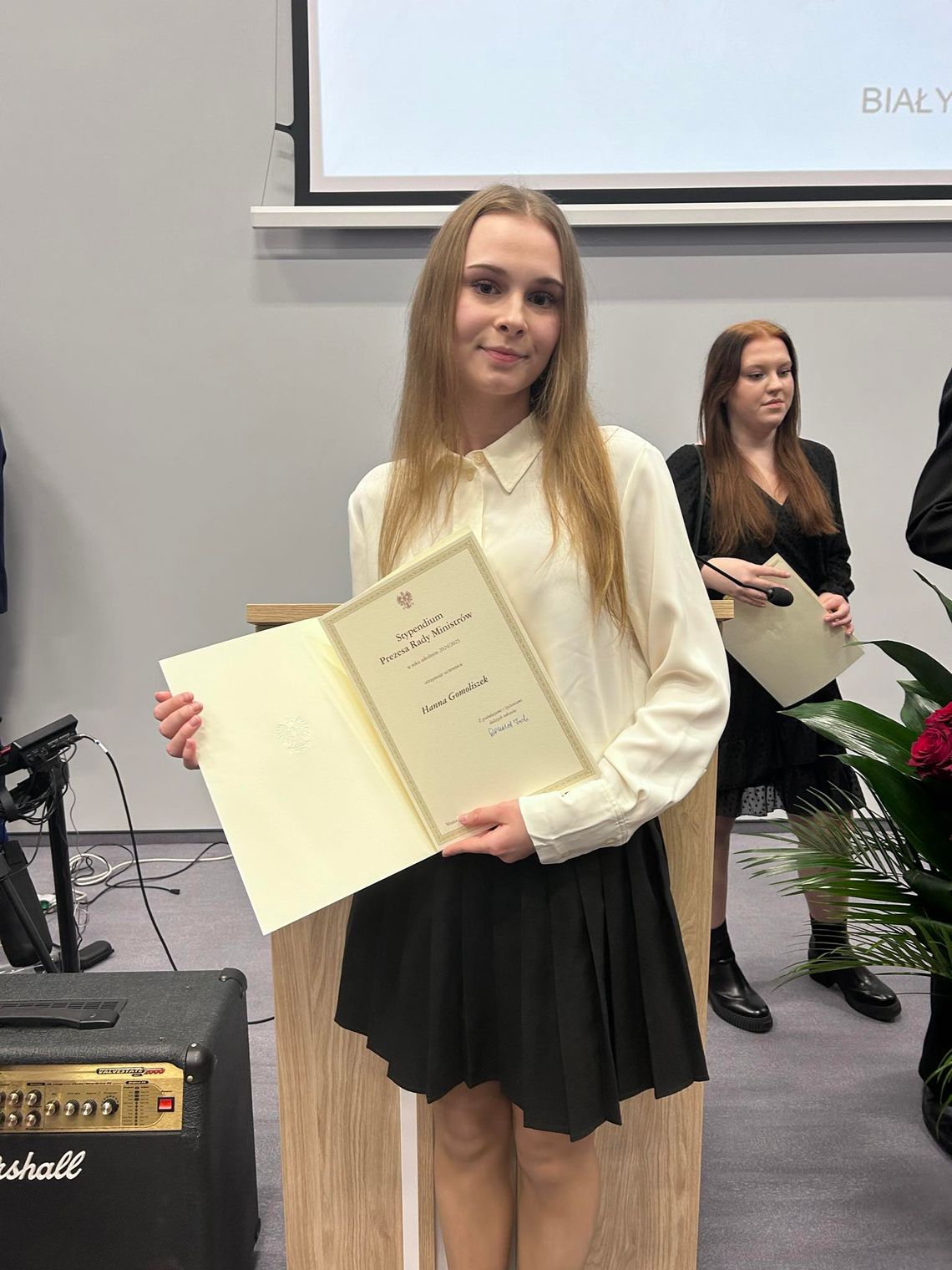 Hania Gomoliszek ze Stypendium Prezesa Rady Ministrów