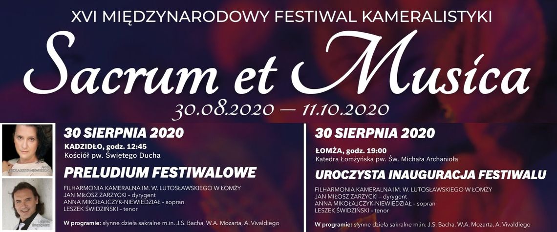 Inauguracja XVI Międzynarodowego Festiwalu Sacrum et Musica