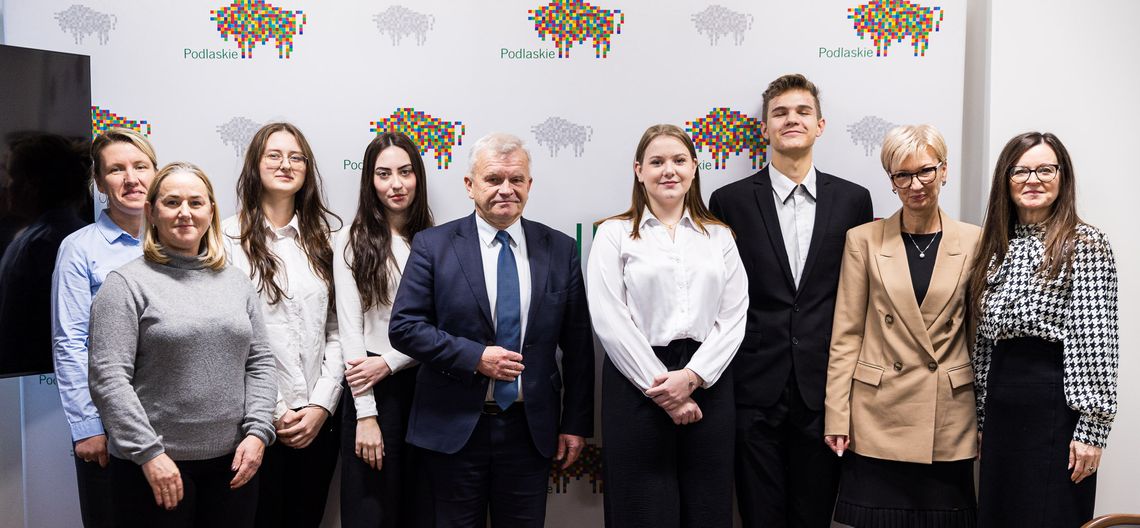 Jacek Piorunek spotkał się z laureatami konkursów języka niemieckiego [FOTO]