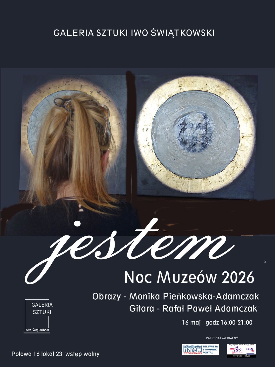 „Jestem” – wystawa Moniki Pieńkowskiej‑Adamczak podczas Nocy Muzeów