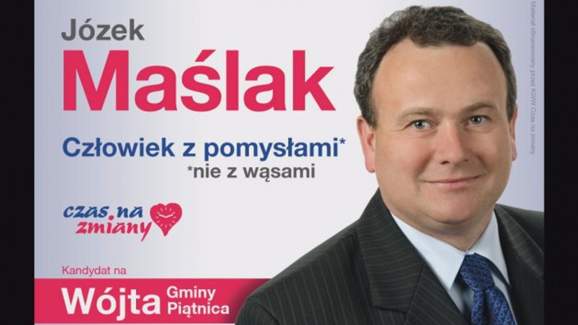 Józek Maślak - kandydat na Wójta Gminy Piątnica