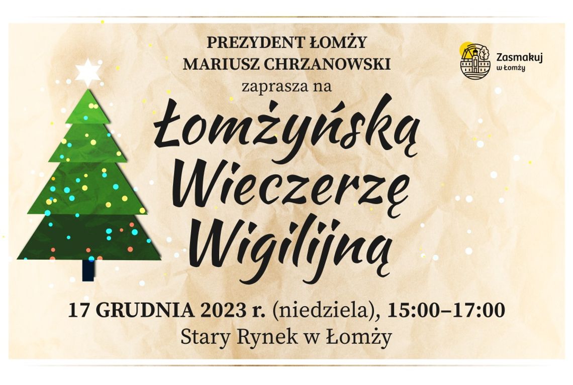 Już w ten weekend Łomżyńska Wieczerza Wigilijna i Jarmark -[VIDEO]