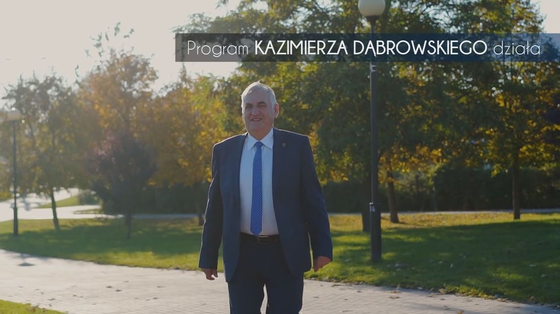 Kazimierz Dąbrowski, burmistrz którego program działa [VIDEO]
