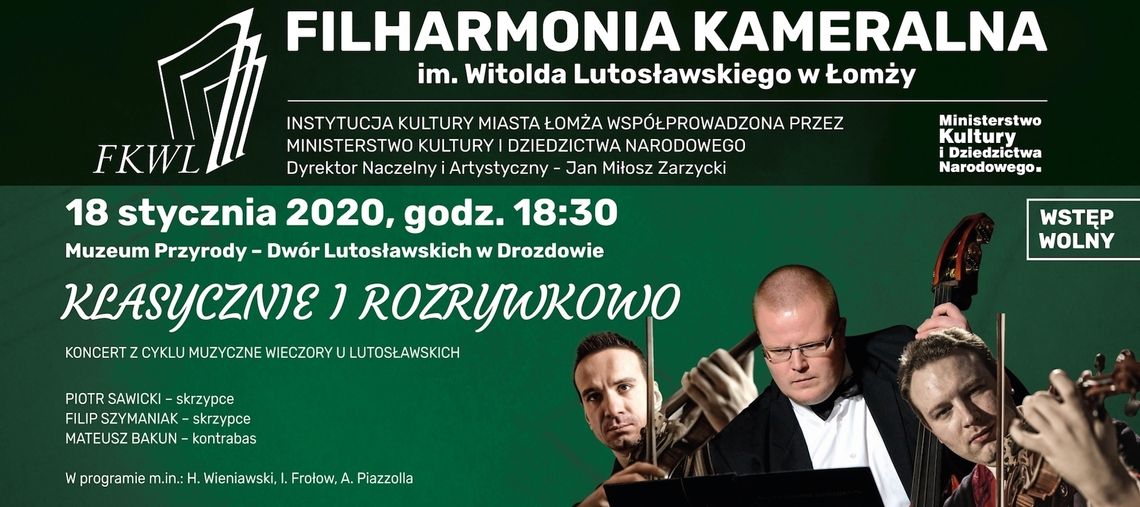 Klasycznie i rozrywkowo u Łomżyńskich Filharmoników